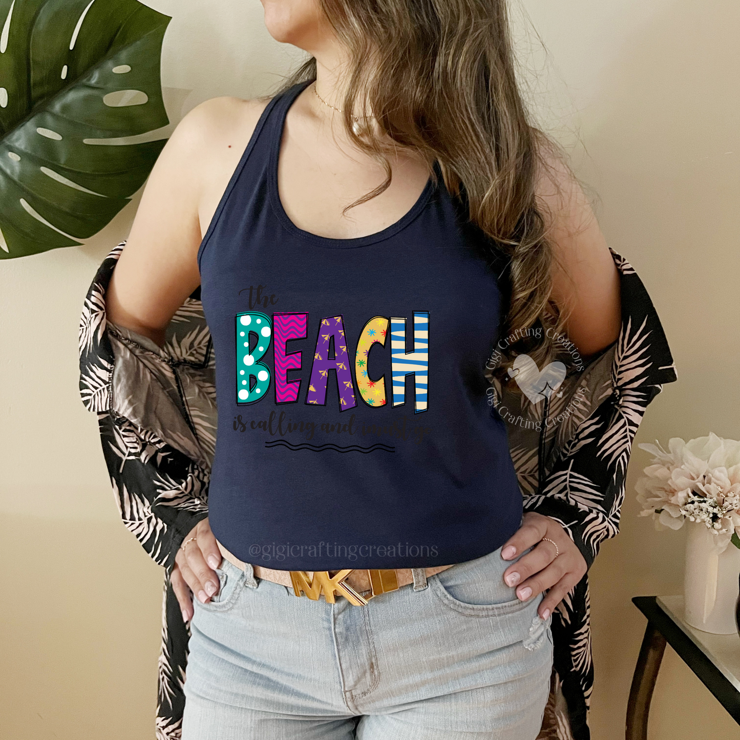 The Beach is Calling Tank Top