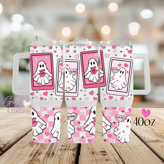 Valentine's Ghost Tarot - 40oz Tumbler