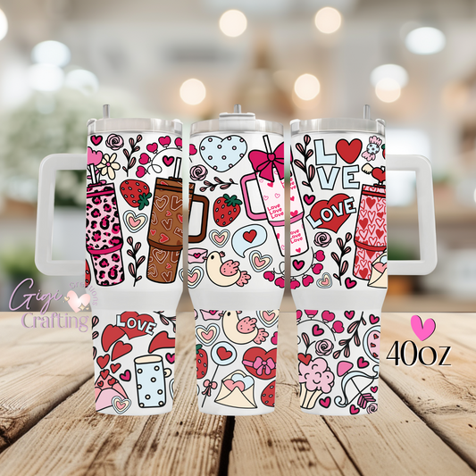 Valentine's Obsessive Cups - 40oz Tumbler