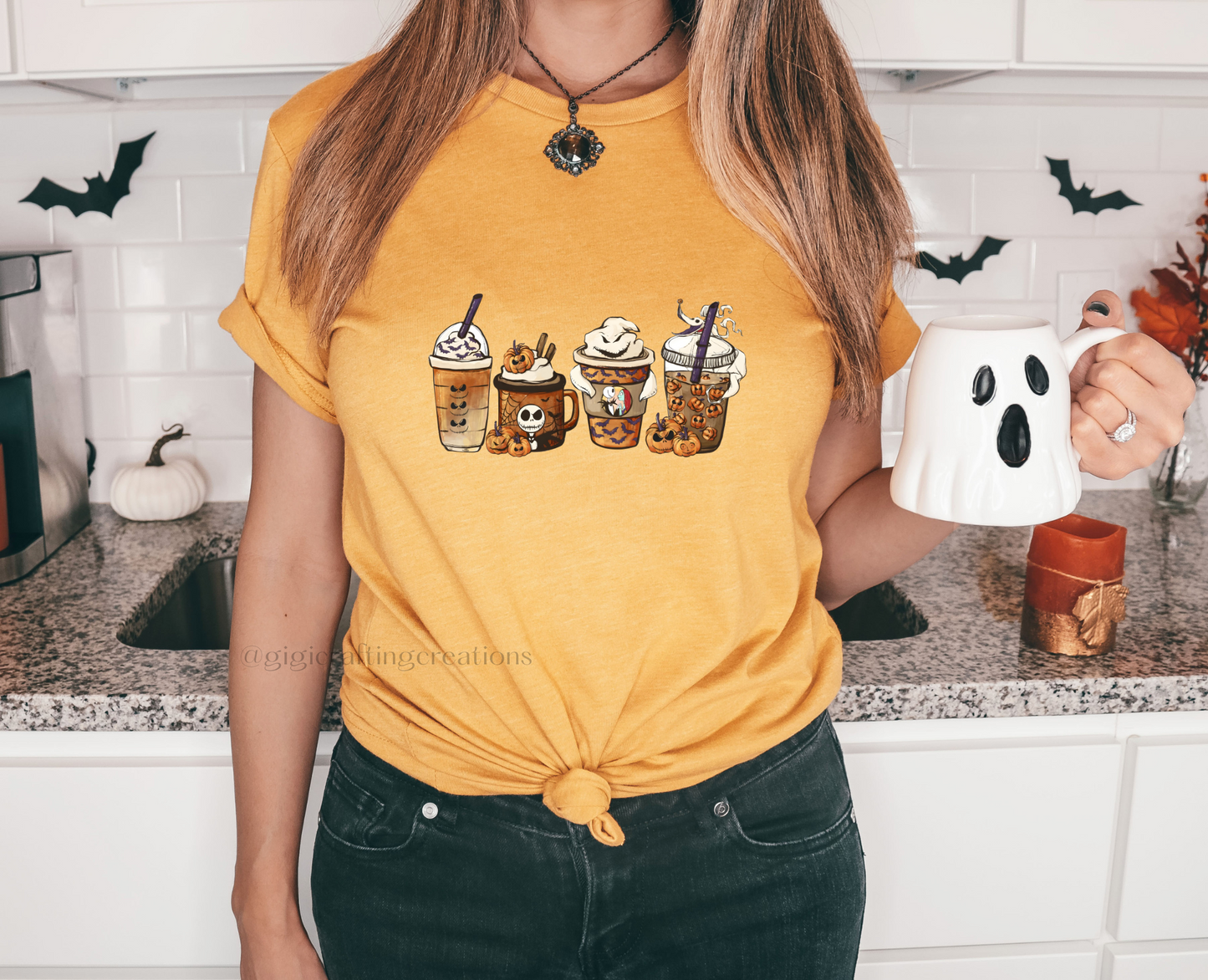 Halloween Ice Coffee Relaxed Unisex T-shirt
