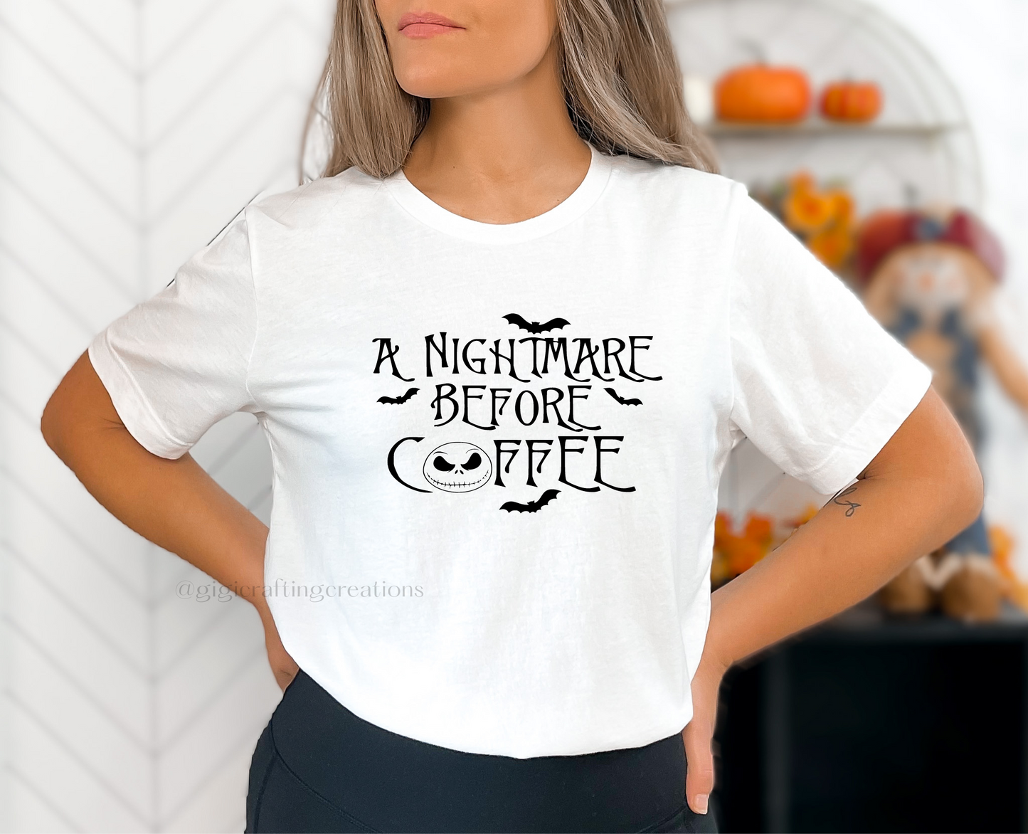 A nightmare Before Coffee Relaxed Unisex T-shirt