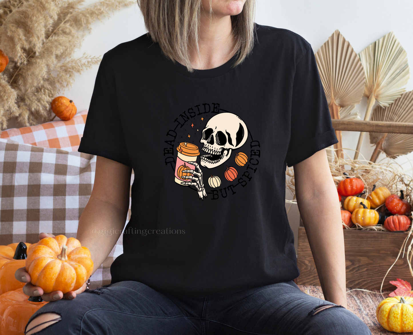 Dead Inside But Spiced Relaxed Unisex T-shirt