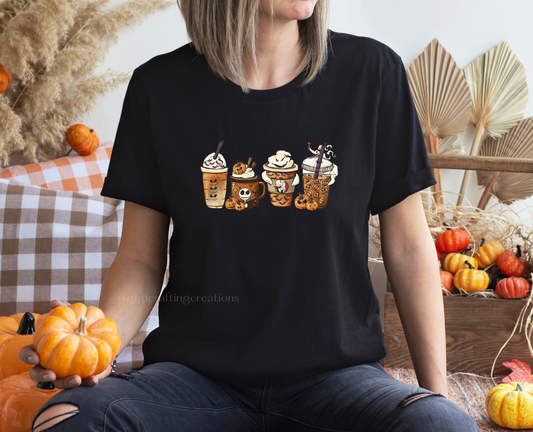 Halloween Ice Coffee Relaxed Unisex T-shirt