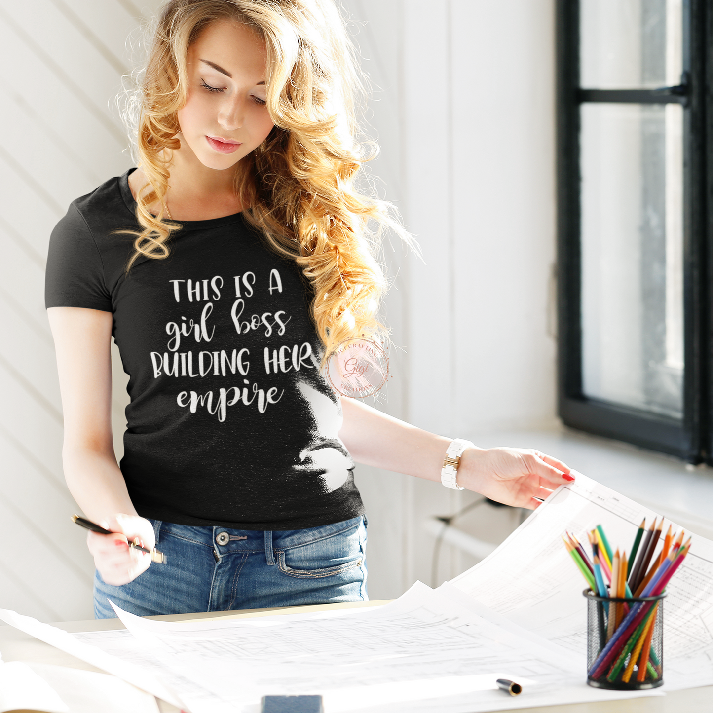 This is a Girl Boss Building Her Empire Relaxed Unisex T-shirt
