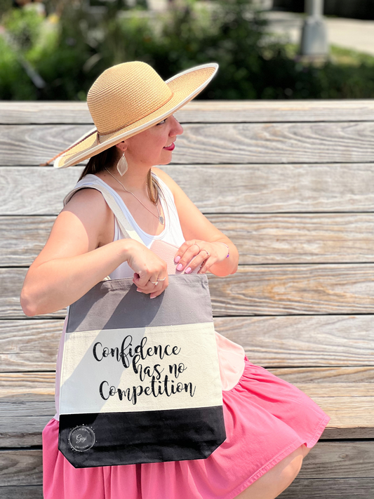 Confidence Has No Competition Tote Bag