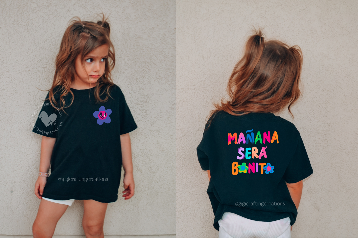 Kids Flower MSB Front & Back T-shirt