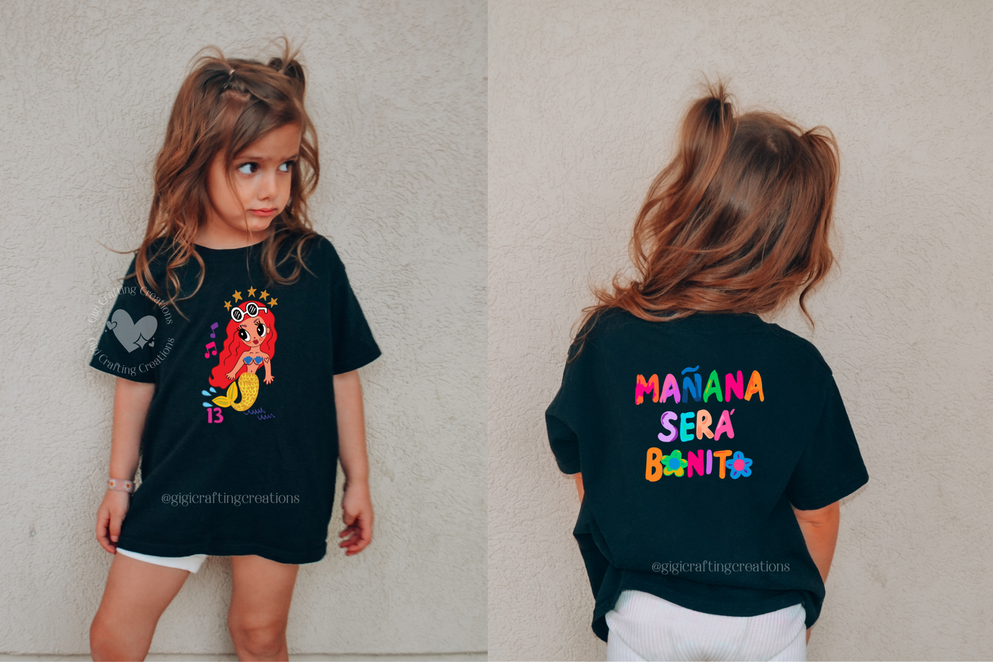 Kids MSB Sirenita Front & Back T-shirt